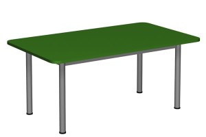 Stół szkolno-przedszkolny/do żłobka prostokątny 1200x700 noga fi 40