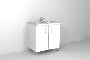 Szafka ze zlewem szer. 800 mm do gabinetu lekarskiego